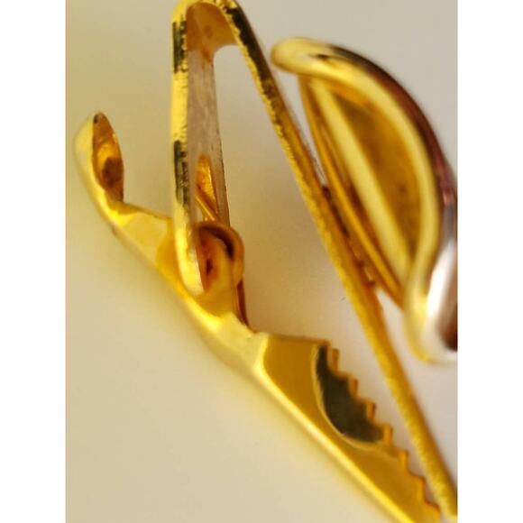Vintage Gold Tie Clip, Unique Tie Bar for Men - Picture 3 of 10